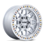 17X9 Kmc KM549 Grs Gloss Silver W/ Machined Face Wheels 6X5.5 (-12MM) Set Of New. Price: $1780.00.