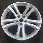 Volkswagen Tiguan 2009 - 2018 70011 Oem Rim 19X9 Cnc Bright Silver Blem Remanufactured. Price: $405.00.