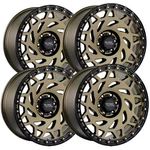 (set 4) Off-road Monster M50 17X9 6X5.5" +0MM Bronze Wheels Rims 17" Inch New. Price: $784.00.