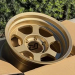 (set Of 4) Volk Racing TE37XT M-spec 17X8.5 -10 6X139.7 Gold Wheels New. Price: $3796.00.