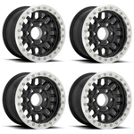 Set Kmc KM234 Grenade Desert Beadlock 17X8.5 8X6.5 Satin Black Wheels 17" 0MM New. Price: $2480.00.