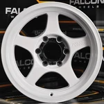17X9 6X139.7 6X5.5 -12 Offset Falcon T2 Gloss White Spokes Truck Wheels 4 New. Price: $1120.00.