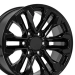 Oe Wheels CV69-18085-6550-26B 18" Replica Fits Chevrolet Silverado Gloss Black New. Price: $227.00.