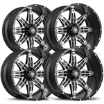 (4) American Truxx AT185 Lonestar 22X12 5X150 -44MM Black/machined Wheels Rims New. Price: $1548.96.