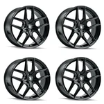 Set 20" Touren TR79 20X9 Gloss Black 5X4.25 Wheels 35MM Rims New. Price: $1339.96.