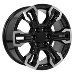 Oe Wheels CV65-20090-6550-26MB 20" Replica Fits Chevrolet Silverado Gloss Black New. Price: $253.00.