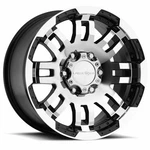 15" Vision 375 Warrior Gloss Black Machined Face 15X7.5 5X5 (5X127) -12MM Wheel New. Price: $151.80.