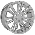 New 22" 9" 6X139.7 Chrome Alloy Wheel Rim 2014-2020 For Cadillac Chevrolet Gmc. Price: $399.99.