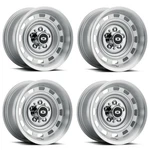 Set 15" Vision American Muscle 54 Cheyenne Silver Machined 15X10 Wheels 5X5 New. Price: $713.36.