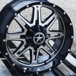 20" Black Machined Lonestar Outlaw Wheels 20X9 5X5.5 0MM Dodge Ram 1500 Classic New. Price: $1049.00.