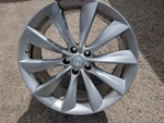 2012-2020 Tesla Model 21X9 Wheel Rim Oem Rear Silver 21" "repaired" Curb Rash Used. Price: $139.99.