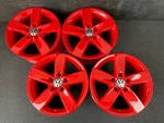 (4) Vw Volkswagen Jetta Gloss Red Powder Coat Wheels Rims + Caps 16" HOL.69957 Used. Price: $795.00.