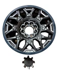 Take Off Oem 22X9.5" Gmc Hummer Ev Wheel Machined Gray Single (1) Tpms 84806058 New. Price: $325.00.