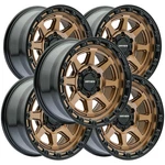 (set Of 5) Mayhem 8306 Ridgeline 17X8.5 6X5.5" +6MM Bronze Wheels Rims 17" Inch New. Price: $1524.95.