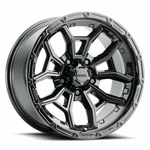 17" Ultra 125BK Warmonger Gloss Black Clear Coat 17X9 Wheel 5X5.5 -12MM Rim New. Price: $320.36.