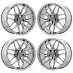 20" 21" Corvette C8 Bright Chrome Wheels Factory 95580 95581 Exchange New. Price: $845.00.