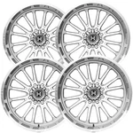 (set Of 4) Hardcore HC108 Truth 20X10 8X180 -19MM Chrome Wheels Rims 20" Inch New. Price: $2116.00.