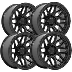 (set Of 4) Fuel FC881 Surge 18X9 6X135 +1MM Double Black Wheels Rims 18" Inch New. Price: $1336.00.