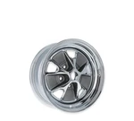 Scott Drake C5ZZ-1007-DR Styled Wheel Size: 14"X6" Chrome/charcoal Finish New. Price: $249.95.