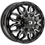 Vision 410 Korupt Dually Front 17X6.5 8X6.5" Black/milled Wheel Rim 17" Inch New. Price: $348.99.
