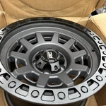 Rough Country 82 Series Wheel One-piece 15X8 5X5.5 Gun Metal Grey/black New. Price: $148.99.