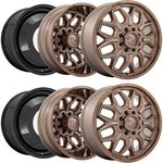 Set Of 6-20" Inch Fuel D876 Flux Dually 8X200 Bronze Wheels Rims New. Price: $3188.00.