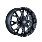 (1) Mayhem Warrior 17X9 8-170 125.2 Hub -12 Offset Black Wheel Rim New. Price: $279.99.