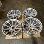 Used 20X10/20X11 Rep 8328 5X112 12/12 66.6 Silver Wheels SET(4). Price: $899.00.
