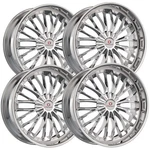 (set Of 4) Cavallo CLV-42 22X9.5 6X135/6X5.5" +25MM Nano Chrome Wheels Rims New. Price: $2420.56.