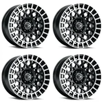 Set 15" Vision 349 Savage Gloss Black Machined Lip 15X7 Wheels 5X4.5 (5X114.3) New. Price: $703.44.