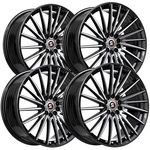 (set Of 4) SPEC-1 SP-68 20X8.5 5X4.5"/5X120 +38MM Black/machined Wheels Rims New. Price: $1523.84.