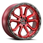 One 20X9 Vision 405 Korupt 5X5/5X127 10 Red Black Wheel Rim 78.1 New. Price: $357.92.