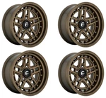 Set 4 Fuel D669 Nitro 17X9 5X5 Matte Bronze Wheels 17" -12MM Rims New. Price: $1280.00.