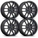 (SET-4) Raceline Mystique Black 16X7 5X108/5X114.3 +40MM Wheels Rims Inch New. Price: $625.00.