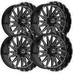(set Of 4) Tis 547BM 26X14 8X6.5" -76MM Black/milled Wheels Rims 26" Inch New. Price: $3272.00.