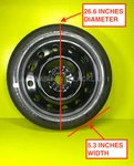 Spare Tire 135/90-17" FITS:2023 2024 2025 Honda Accord 26.6 Inches Diameter New. Price: $183.08.