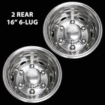 Rear Isuzu Npr 1990-2025 Bolt On 16" Lug Dual Wheel Simulators Rim Covers New. Price: $199.99.