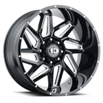 Vision Wheel Spyder 24X12 8X6.5 -51MM Gloss Black/milled 361-24281GBMS-51 New. Price: $565.11.