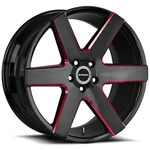 Strada S60 Coda 22X9.5 5X120 +25MM Black/red Wheel Rim 22" Inch New. Price: $386.00.