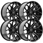 (set Of 4) Arena A116 Cobra 20X9 6X5.5" +0MM Black/tint Wheels Rims 20" Inch New. Price: $1820.00.