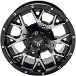 Quadboss Barbwire Wheel - 14X7 4+3 Offset 4/156 Black/machined 608574 New. Price: $233.99.