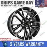 18"X8" Alloy Wheel Rim 42611-AQ020 95968 For Toyota Camry 2025-26 Machined Black New. Price: $145.00.