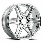 20" Vision 476 Wedge Chrome 20X9 Wheel 5X5.5 (5X139.7) 15MM Street Truck Rim New. Price: $432.40.