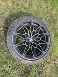 Bmw M3 M4 G80 G82 G83 G87 Front 19 Inch X 9.5 Wheel Rim 21-26 Oem Tire Nice Used. Price: $799.00.