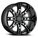 Level 8 Slingshot 22X11.5 5X5.0 Gloss Black W/ Machined Face Wheel 22" -44MM Rim New. Price: $243.00.