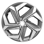 19X7.5 Machined Dark Charcoal Metallic Wheel Fits 2022-2024 Hyundai Tucson Remanufactured. Price: $254.96.