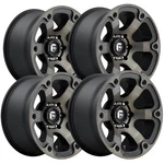 (set Of 4) Fuel D564 Beast 17X9 5X5" -12MM Black/tint Wheels Rims 17" Inch New. Price: $1186.96.