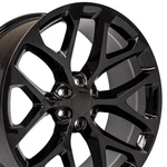 24" Gloss Black 5668 Wheels Set Fit Silverado Tahoe Suburban Snowflake Rims New. Price: $1292.00.