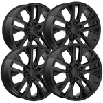 (set Of 4) Replica FR96 Carbon Pro 24X10 6X5.5" +31MM Gloss Black Wheels Rims New. Price: $1600.96.