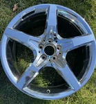 Mercedes-benz Oem Chrome Rear Amg 5-SPOKE 19 Inch Wheel A2314011702 New. Price: $850.00.